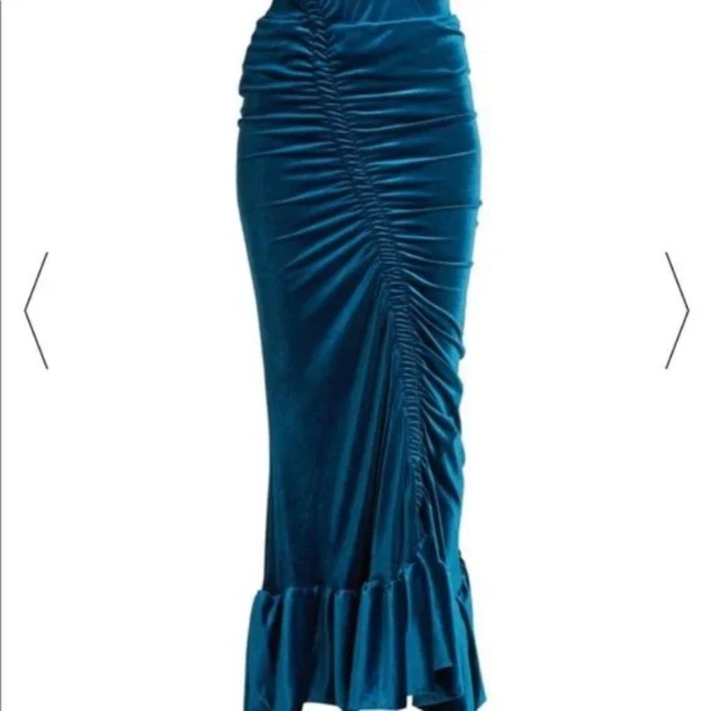 Preen by Thornton Bregazzi Velvet Skirt